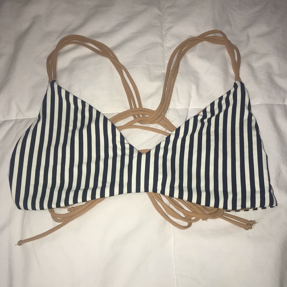 Boys + Arrows black and white swim top